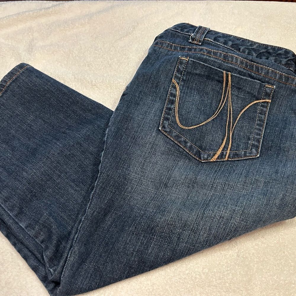 a.n.a Medium Blue Straight Leg Jeans